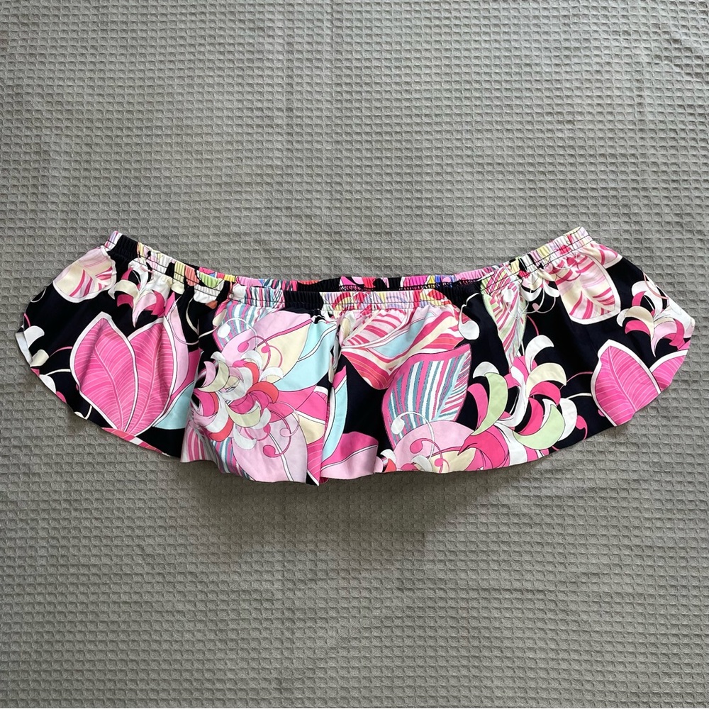 Tara Grinna Swim Bikini Top 34 (Medium 8-10) Womens Off Shoulder Bandeau